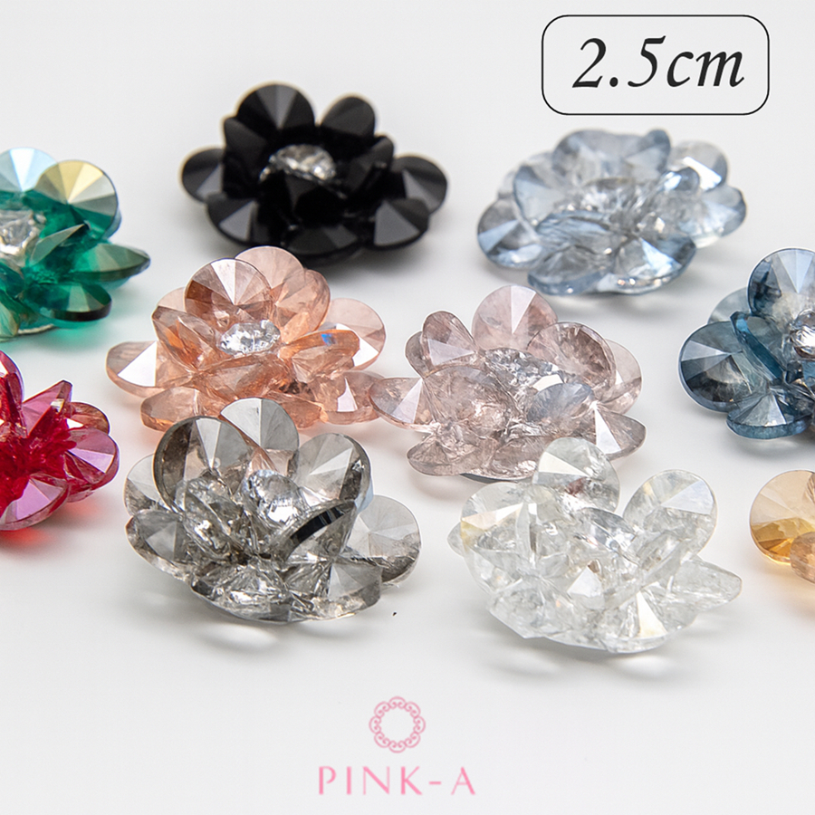 *Nhụy cườm và hạt pha lê cao cấp làm nhụy hoa, phụ kiện may mặc, phụ kiện thời trang, charm gắn váy áo