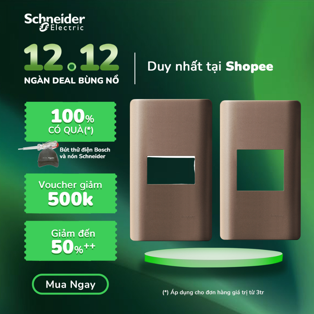 Mặt che cho 1 thiết bị dòng Zencelo A - Schneider Electric - A8401S_WE_G19 A8401M_WE_G19 A8401S_SZ_G