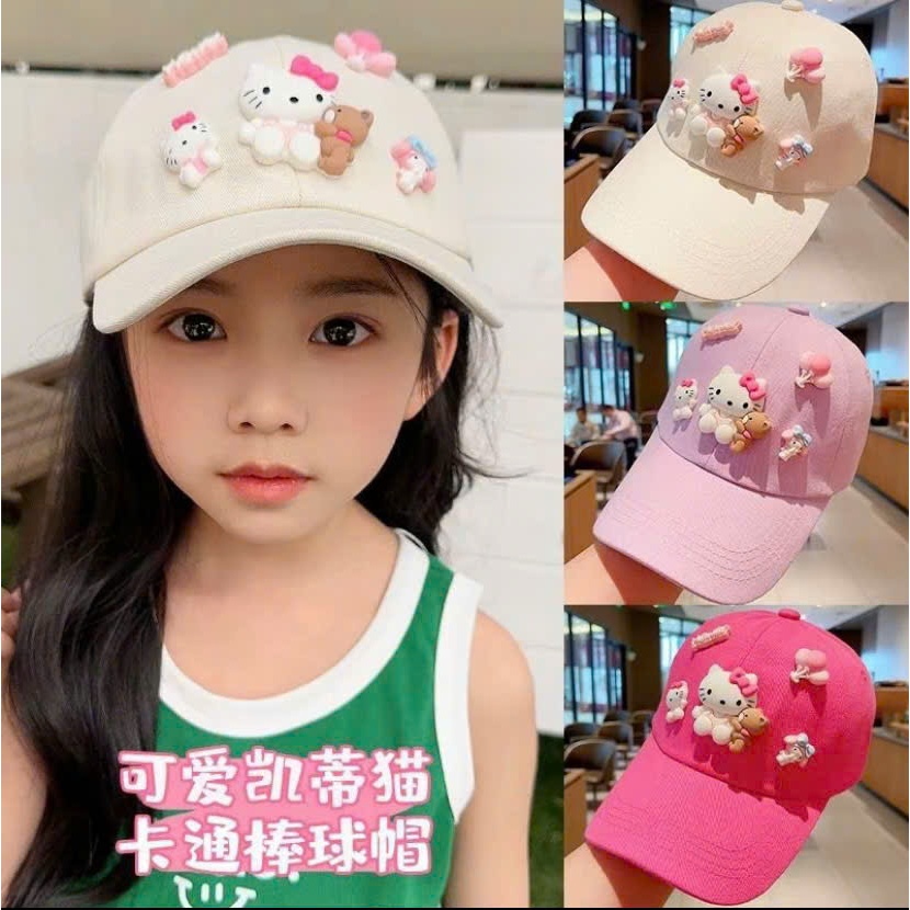 mũ charm hello kitty