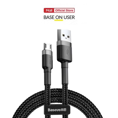 Cáp Sạc USB to Micro Baseus Cafule dây bện dù chống đứt ,dành cho Smartphone Android 1m/2m/3m ( 2.4A/1.5A/2A)
