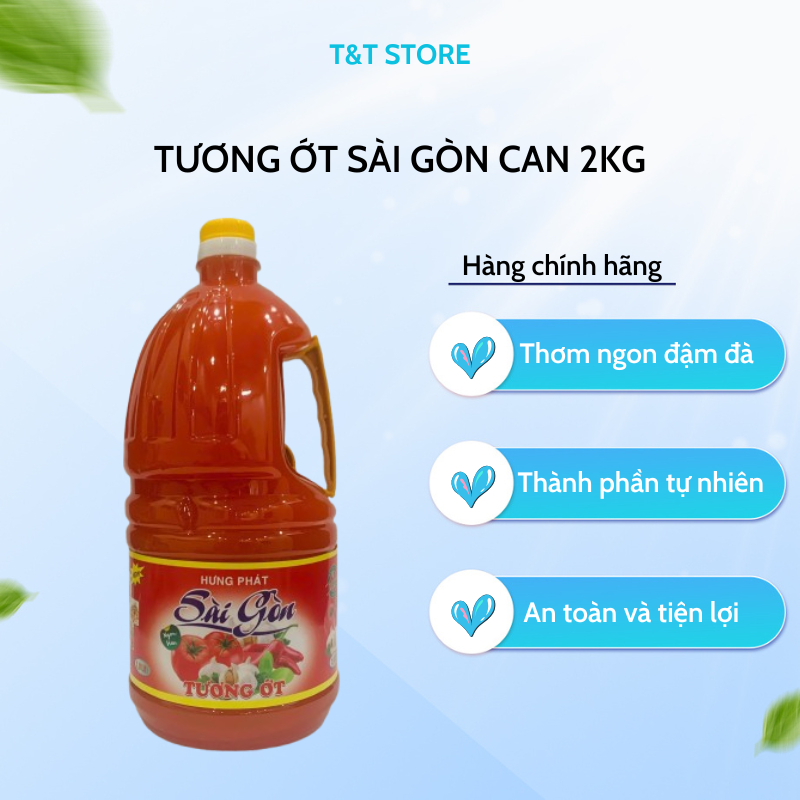 Tương ớt SÀI GÒN can 2kg thơm ngon đậm đà giá rẻ