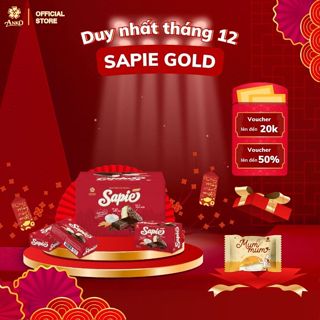  Bánh Mềm Phủ Socola Sapie Gold – Khay 400g  10 hộp nhỏ x 2 chiếc  – Bánh Lễ Tháp Thắp Hương 