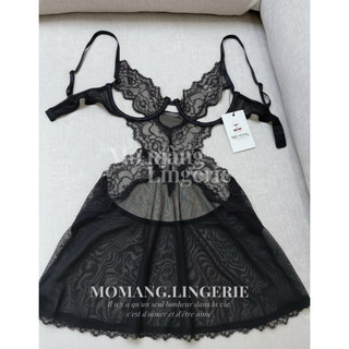  V004 Váy ngủ sexy xuyên thấu 2 dây cut out có gọng đầm ngủ sexy xuyên thấu phong các gợi cảm quyến rũ 