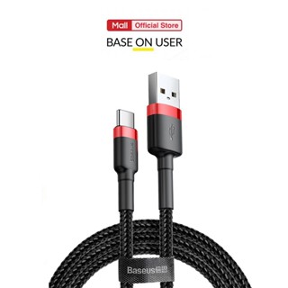 Cáp sạc nhanh truyền dữ liệu Baseus Cafule USB to TypeC dùng cho Android/Oppo/Samsung/IP15/16/17 dài 1m/2m/3m