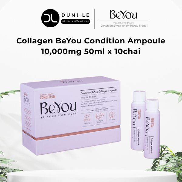 [Date T6/26] Thực Phẩm Bổ Sung BeYou Collagen Condition Ampoule 10,000mg 50ml x 10chai | Duni Le Cos