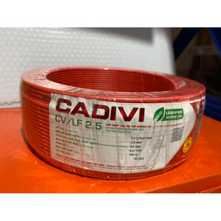  Dây điện Cadivi 2.5 đơn 7 sợi Cv2.5 Cuộn 100m 