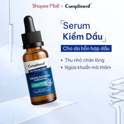 Serum Kiềm Dầu Giảm Mụn Compliment Niacinamide & Zinc - Sáng Da Mờ Thâm, Se Khít Lỗ Chân Lông 27ml