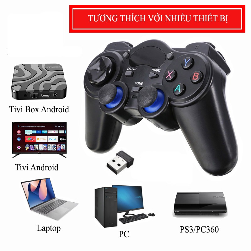 Tay Cầm Chơi Game Cho PC Laptop Tivi Tivi Box