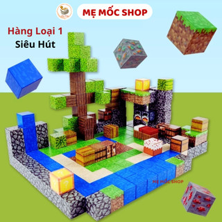   500 TẶNG 50  Khối Nam Châm Từ Tính Lắp Ghép Mô Hình Sáng Đồ Chơi Khối Xây Dựng Giáo Dục Cho Trẻ Em 