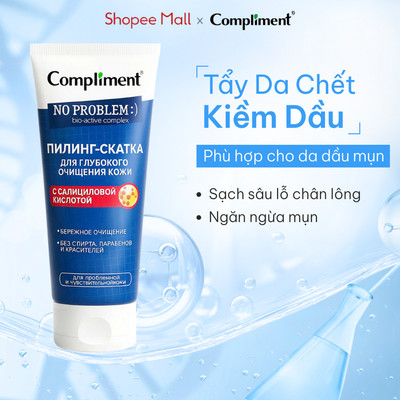 Gel Tẩy Tế Bào Chết Mặt Compliment Sạch Sâu, Kiềm Dầu, Đều Màu & Dịu Nhẹ Cho Da Mụn 80ml