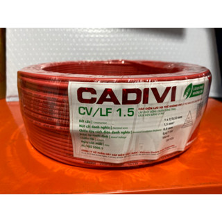  Dây điện cadivi 1.5 đơn cv1.5 - Cuộn 100 mét Cadivi chính hãng 