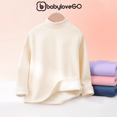 Áo giữ nhiệt Ultra Warm cho bé trai bé gái BabyloveGO áo thu đông dài tay cao cổ lọ ấm áp