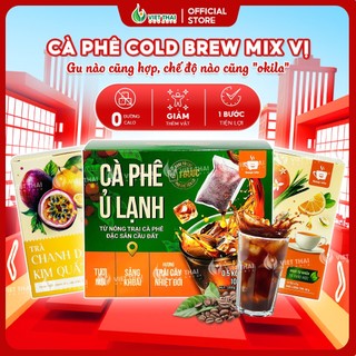   SIÊU HOT  Cà Phê Ủ Lạnh Cold Brew Nguyên Chất Mix Vị Cam Sả Kim Quất Cafe Túi Lọc Giảm Thèm Ăn Vặt 