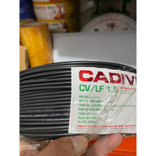 [giá 50 mét] Dây điện cadivi CV1.5 đơn 7 sợi lõi đồng chính hãng