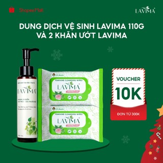   MUA 1 TẶNG 2  Dung dịch vệ sinh nữ  ddvs  Lavima 110g Tặng 2 Gói Khăn Ướt Vệ Sinh Vùng Kín 4.0 