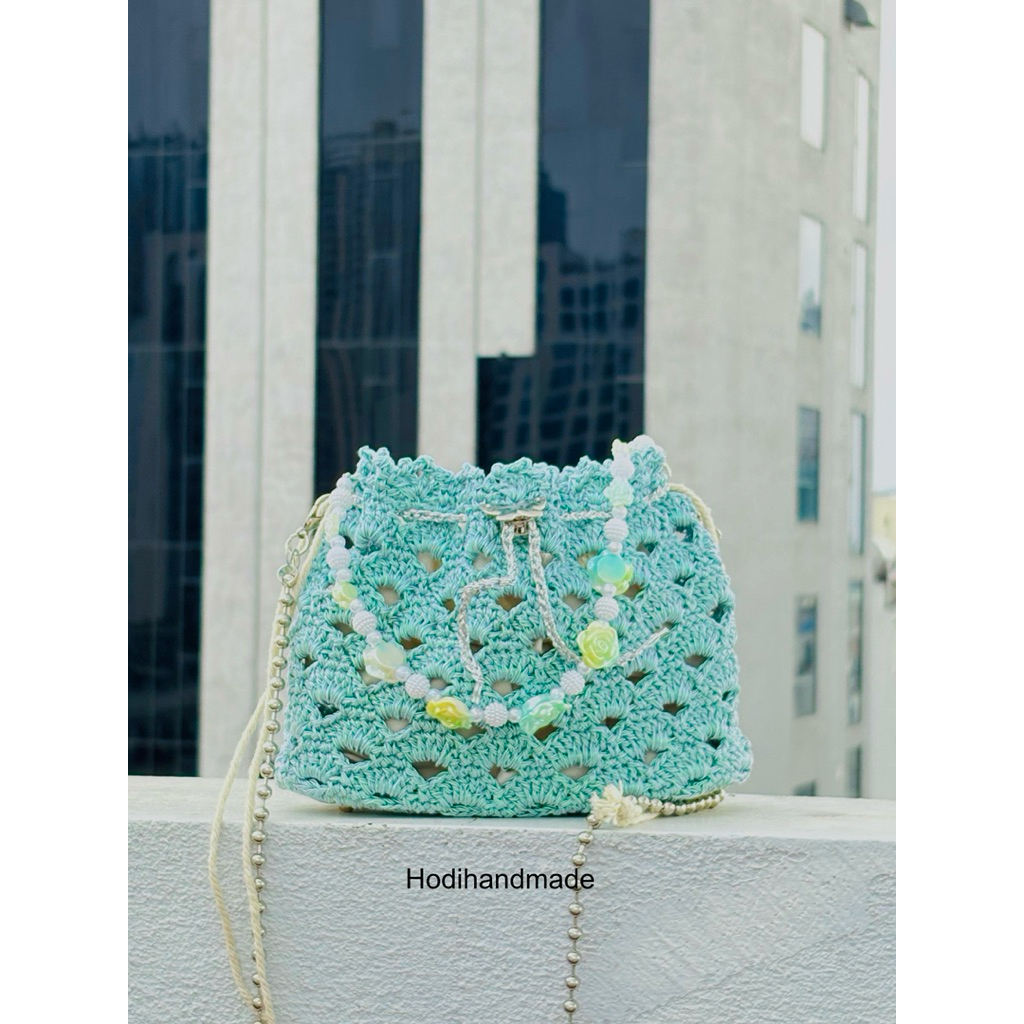 Túi sợi fever bling handmade hình ảnh chính chủ, có thể chọn màu