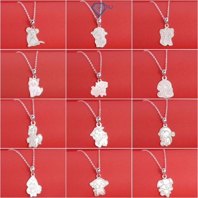 Dây chuyền bạc cho bé mặt con vật theo 12 con giáp đáng yêu DCT0134 - Trang Sức TNJ