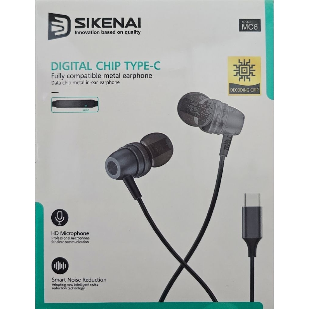 ​🎧 TAI NGHE SIKENAI MC6 (DIGITAL CHIP TYPE-C)
