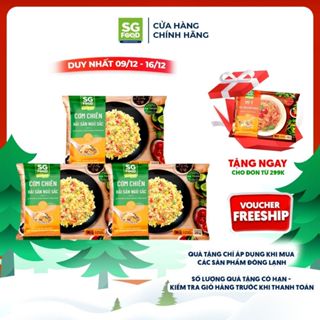   Đông lạnh  Combo 3 gói cơm chiên hải sản ngũ sắc Sài Gòn Food 200g 