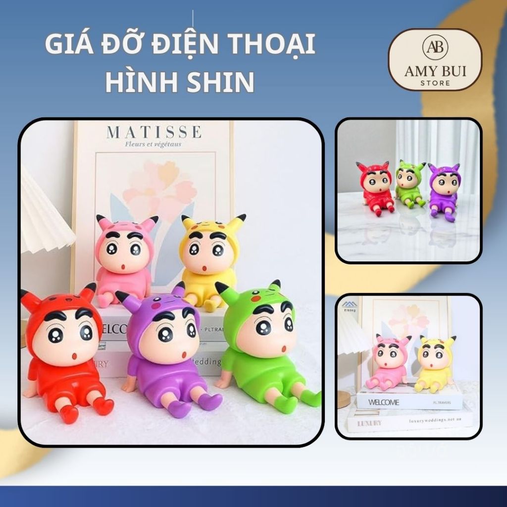 Giá đỡ điện thoại hình Shin AmyBui Store Giữ điện thoại, Trang trí, Quà tặng, Crayon Shin-chan
