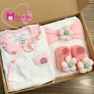  HONEE - Set Quà Sơ Sinh HONEE Cho Bé 3-5kg Tặng Kèm Hộp Chất Liệu Mềm Mại Co Giãn 