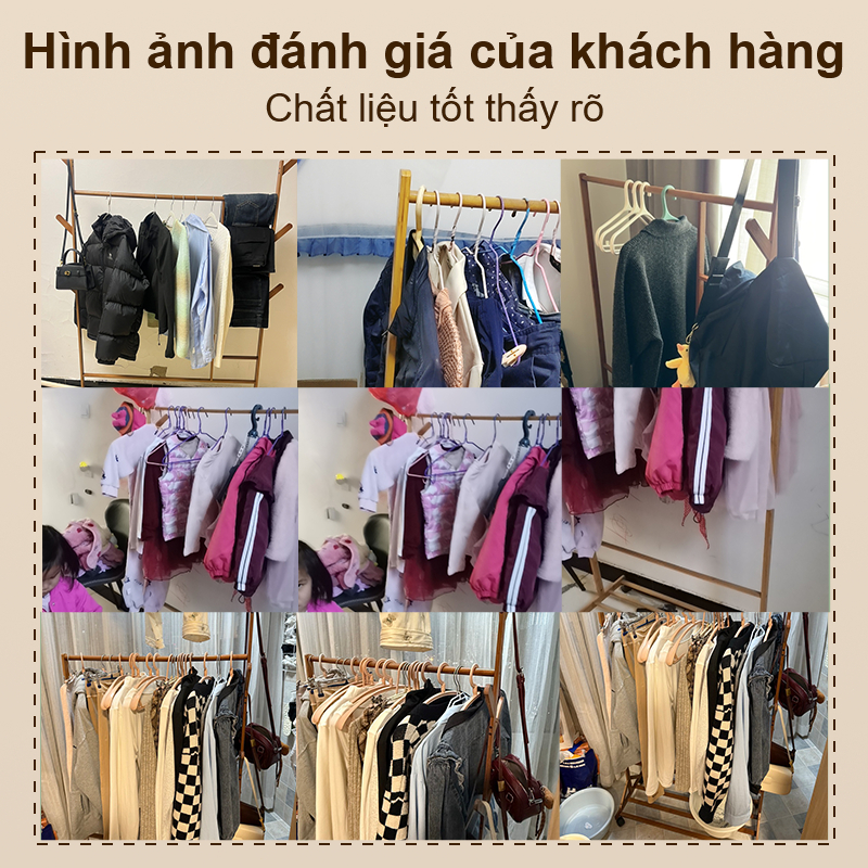 SUNNY BIERE Giá phơi quần áo Móc treo quần áo đa năng Được làm từ tre tự nhiên Với giá treo áo khoác | BigBuy360 - bigbuy360.vn