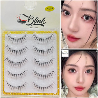  Lông mi giả Mi gân trong BLINK 5 cặp nhiều kiểu dáng thích hợp với Make up Cô Dâu Dự tiệc Chuyên Nghiệp 