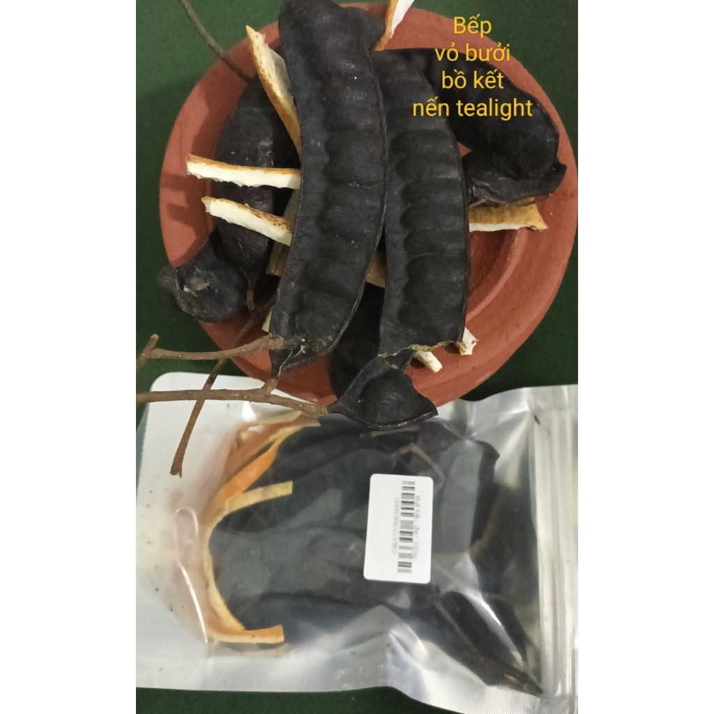 Bếp xông thảo mộc tặng kèm nến, đá thanh tẩy, bồ kết, vỏ bưởi khô