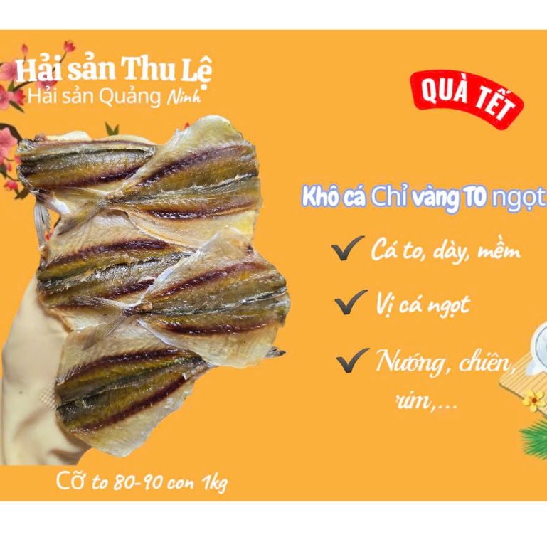 Cá chỉ vàng/ chỉ vàng khô to/ cá khô ngon 300g, 500g, 1kg