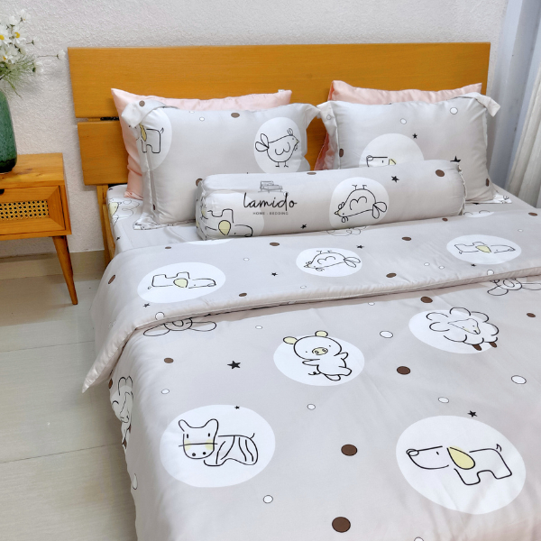 Chăn ga gối Tencel LAMIDO size ga nệm 1m4, 1m6, 1m8, 2m