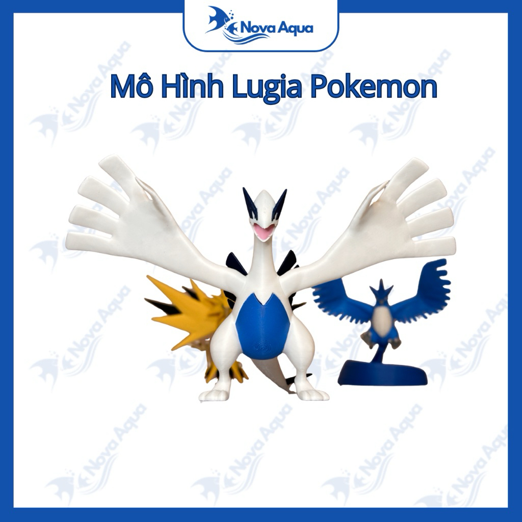 Mô Hình Lugia Pokemon, Mô Hình Trang Trí 13cm | NoVa Aqua