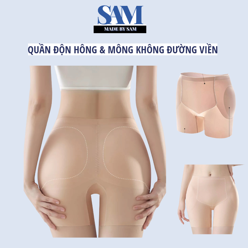 (Hàng loại 1) Quần độn hông mông, không viền không đường may, nâng mông, độn hõm hông mông căng v3 1