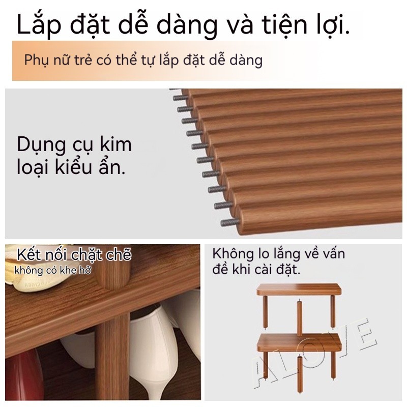 Kệ để giày nhiều tầng kệ giày đơn giản phong cách hiện đại tiết kiệm không gian dùng cho gia đình | BigBuy360 - bigbuy360.vn