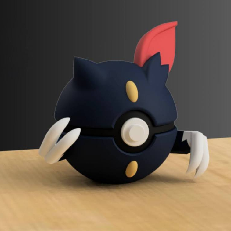 Mô hình Pokeball Sneasel nhựa Fdm