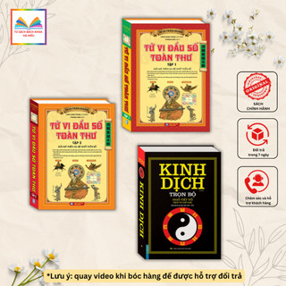 Sách - Combo 3c - ..Kinh dịch trọn bộ & Tử vi đầu số toàn thư trọn bộ (bìa cứng)