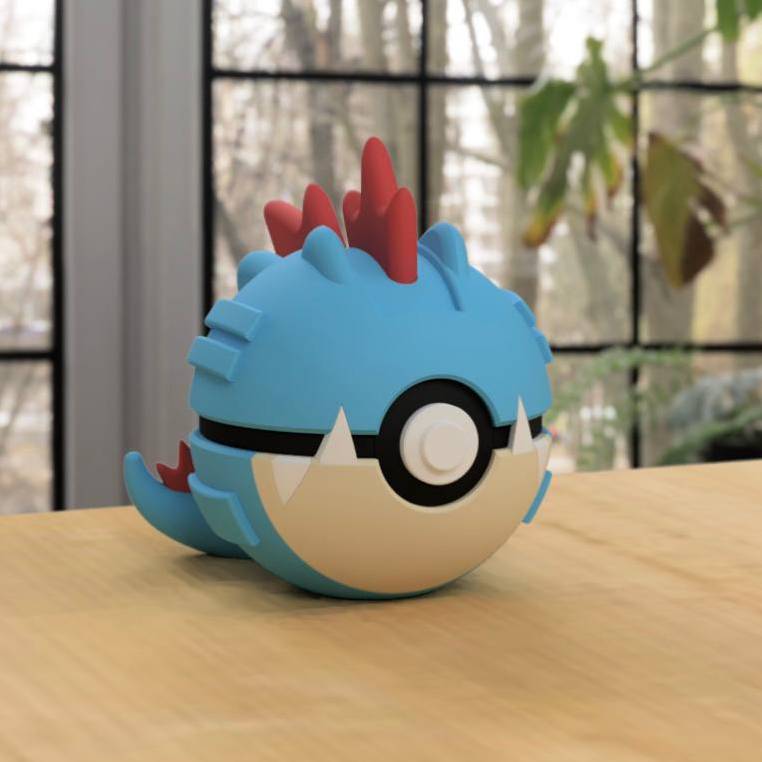 Mô hình Pokeball Feraligatr Nhựa Fdm