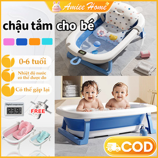  chậu tắm cho bé sơ sinh,Với giám sát nhiệt độ an toàn và chống trơn trượt kích thước lớn 
