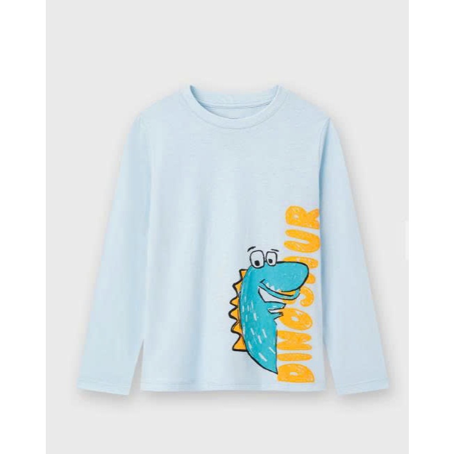 Áo phông bé trai CANIFA PS 2TL25W001 áo thun dài tay có hình in chất cotton mềm mịn