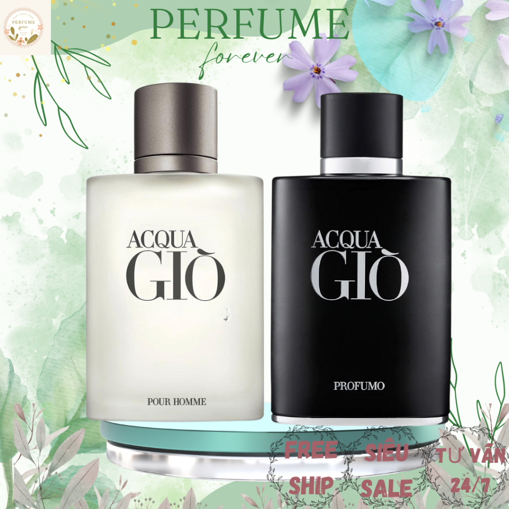 Nước hoa nam Ac.qua Di Giò trắng,Đen EDT 100ml --Dầu thơm tươi mát nam tính sang trọng -forever.perfume