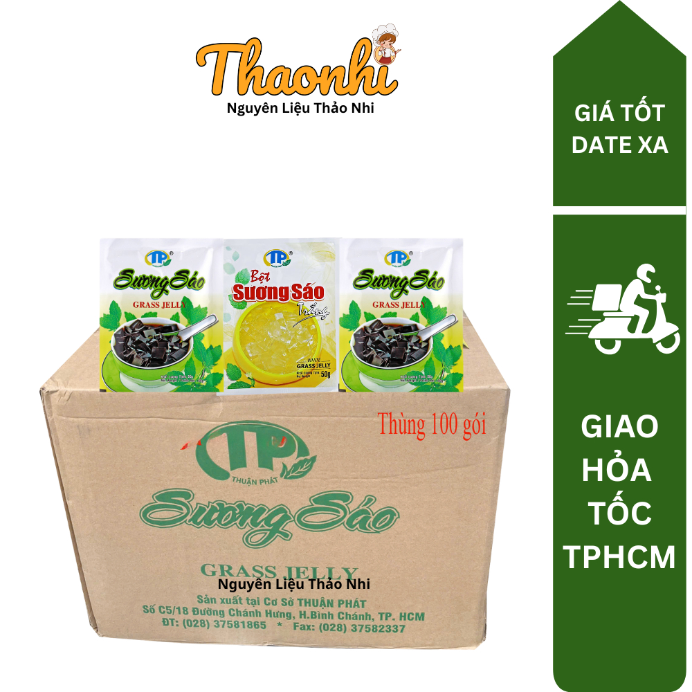 (Date 2028) Thùng 100 Gói Bột Sương Sáo Đen / Sương Sáo Trắng