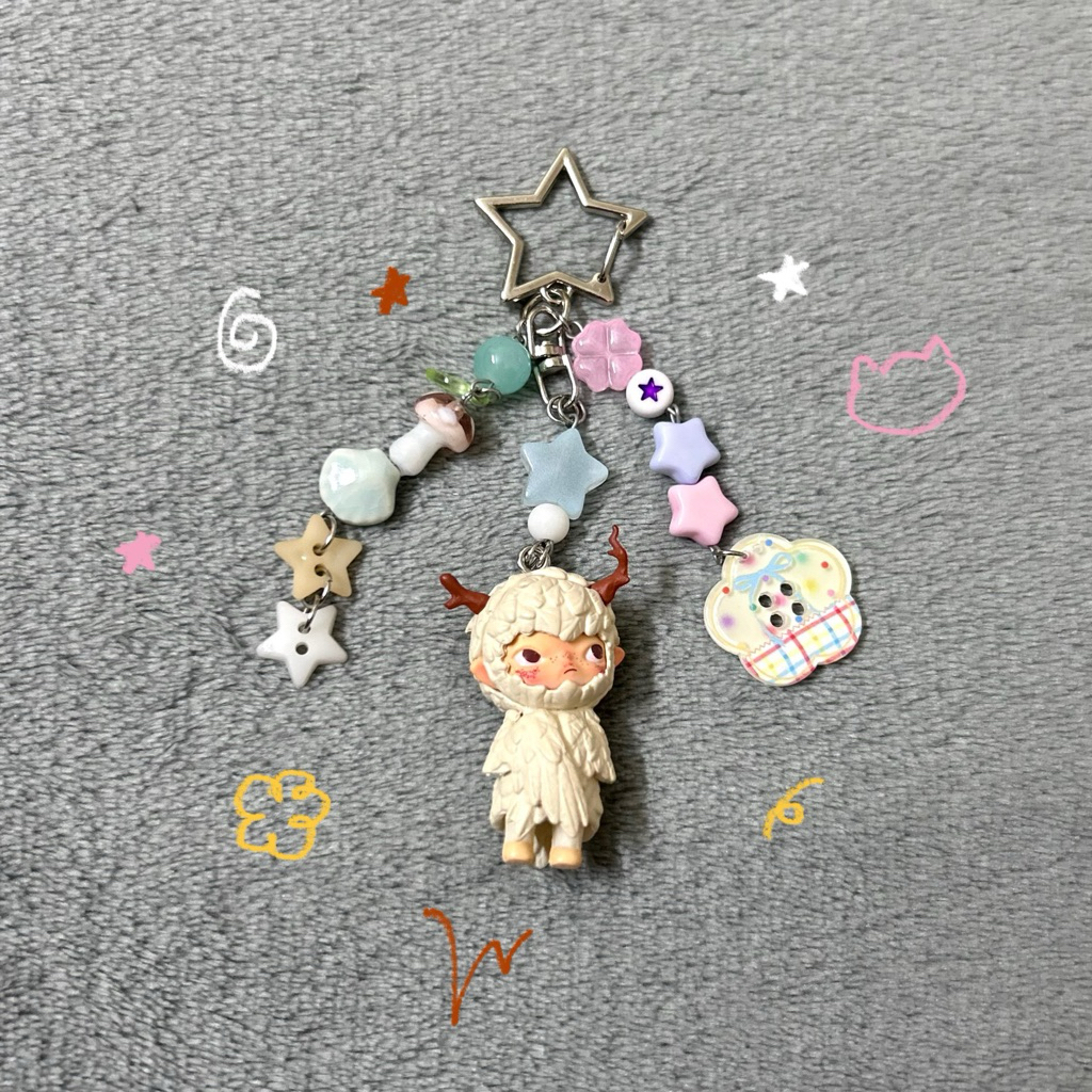 Keychain Móc khoá Hirono Birdy Custom 🪵🪺 (Đọc kĩ mô tả)