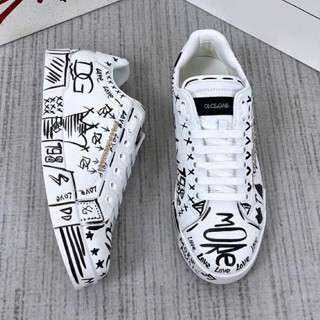 giày thể thao nam nữ đi gờ bản màu trắng vẽ tay cữ đn lovee xịn xò sieu đẹp -fulll box