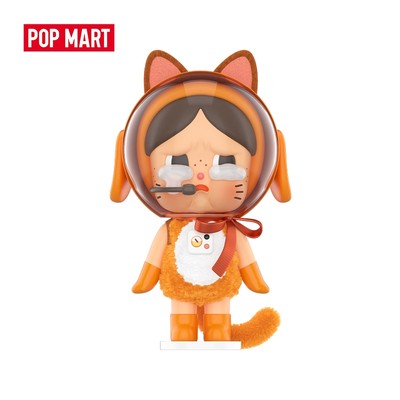 POP MART Crybaby Space Cat Figurine-Orange
