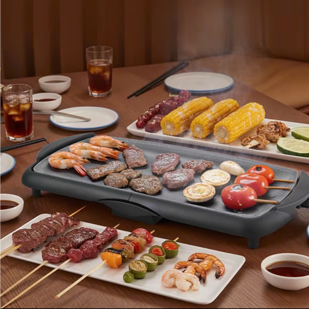 🔥 Bếp Nướng Điện Lock&Lock EJG262BLK – Công Suất 2000W – Chống Dính – Ít Khói – Nướng BBQ Tại Nhà