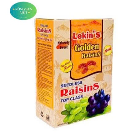 Nho khô đen Mỹ sấy không đường vị ngọt tự nhiên Raisins Lion đóng hộp giấy