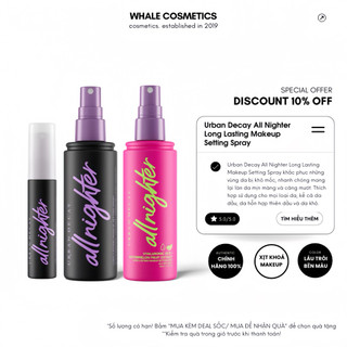  Xịt Khóa Nền Urban Decay All Nighter Waterproof Makeup Setting Spray 