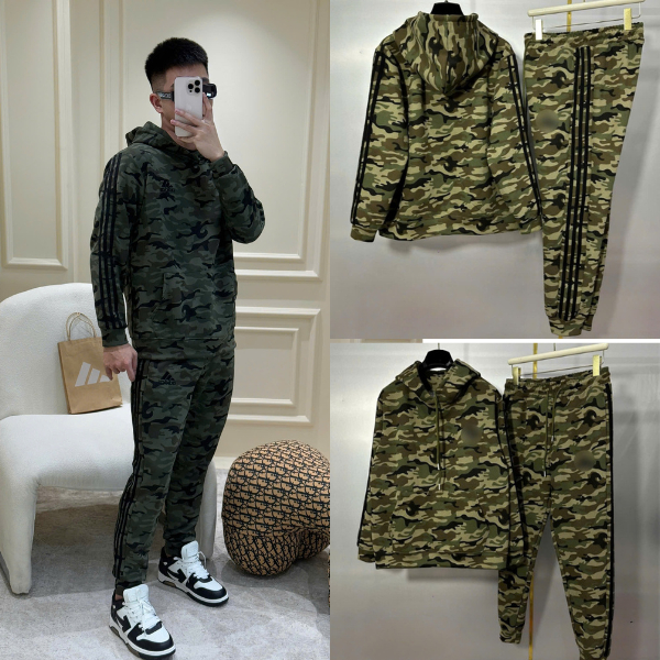  Bộ Nỉ Dài Tay Hoodie Nam Dấtsss Thêu Logo Phối 3 Màu Loang Siêu Chất - Bộ Quần Áo Nam Dấtss Mùa Đông 