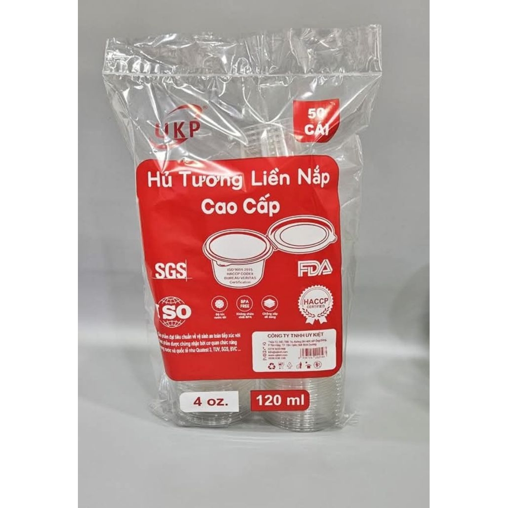 SỈ THÙNG 2.000 CÁI HŨ TƯƠNG NẮP LIỀN 4OZ uy kiệt