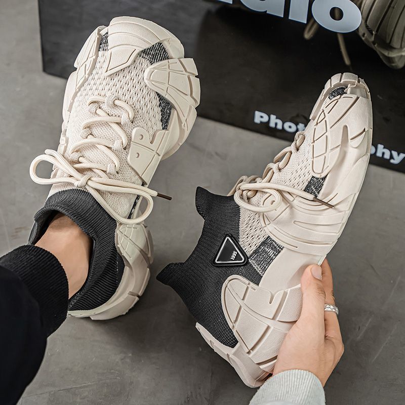 Giày Thể Thao Nam Len | 3AT x MBL1995 | Phong Cách Hàn Quốc | Đế Cao Su Tổng Hợp | Tăng Chiều Cao 5c