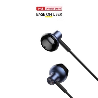 Tai nghe có dây Baseus H19 âm thanh 6D, cổng cắm 3.5mm, có mic đàm thoại, phím tắt chỉnh âm lượng, nhựa ABS, dài 120cm